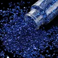 Bouteille 30 g pierres verre concassé pour remplissage résine – Couleur Blue