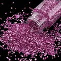 Bouteille 30 g pierres verre concassé pour remplissage résine – Couleur Dark pink