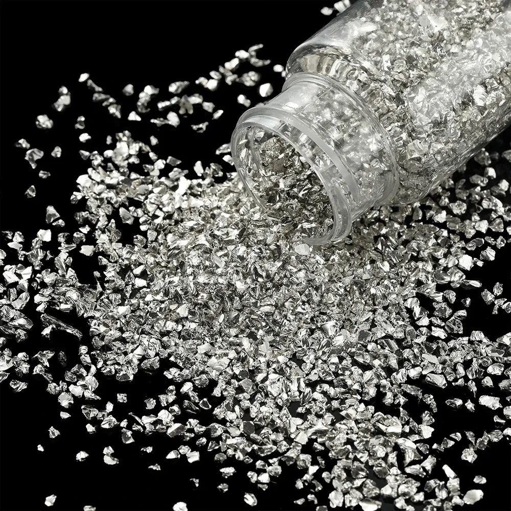 Bouteille 30 g pierres verre concassé pour remplissage résine