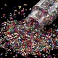 Bouteille 30 g pierres verre concassé pour remplissage résine – Couleur Random mixed