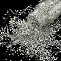 Bouteille 30 g pierres verre concassé pour remplissage résine – Couleur Silver