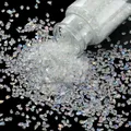 Bouteille 30 g pierres verre concassé pour remplissage résine – Couleur White