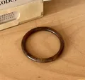 Bracelet fin en résine tachée acrylique style coréen – Couleur du métal S352-Small-Coffee