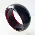 Bracelet large résine acrylique gelée couleur Kpop – Couleur du métal S410 Dark Pruple