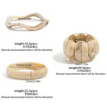 Bracelet large résine acrylique géométrique 3 styles – 4
