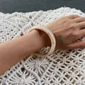 Bracelet large résine acrylique géométrique 3 styles – Couleur du métal E00K1MB02929E