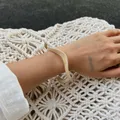 Bracelet large résine acrylique géométrique 3 styles – Couleur du métal E00K1MB02946