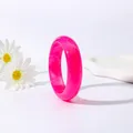 Bracelet large résine acrylique géométrique rond 10 couleurs – 3