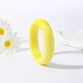 Bracelet large résine acrylique géométrique rond 10 couleurs – Couleur du métal egg yellow