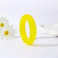 Bracelet large résine acrylique géométrique rond 10 couleurs – Couleur du métal lemon yellow