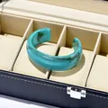 Bracelet large résine acrylique rond ouvert vintage – 3