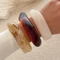 Bracelet résine acrylique punk géométrique pour hommes et femmes – 3