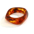 Bracelet résine acrylique punk géométrique pour hommes et femmes – Couleur du métal S173 Coffee