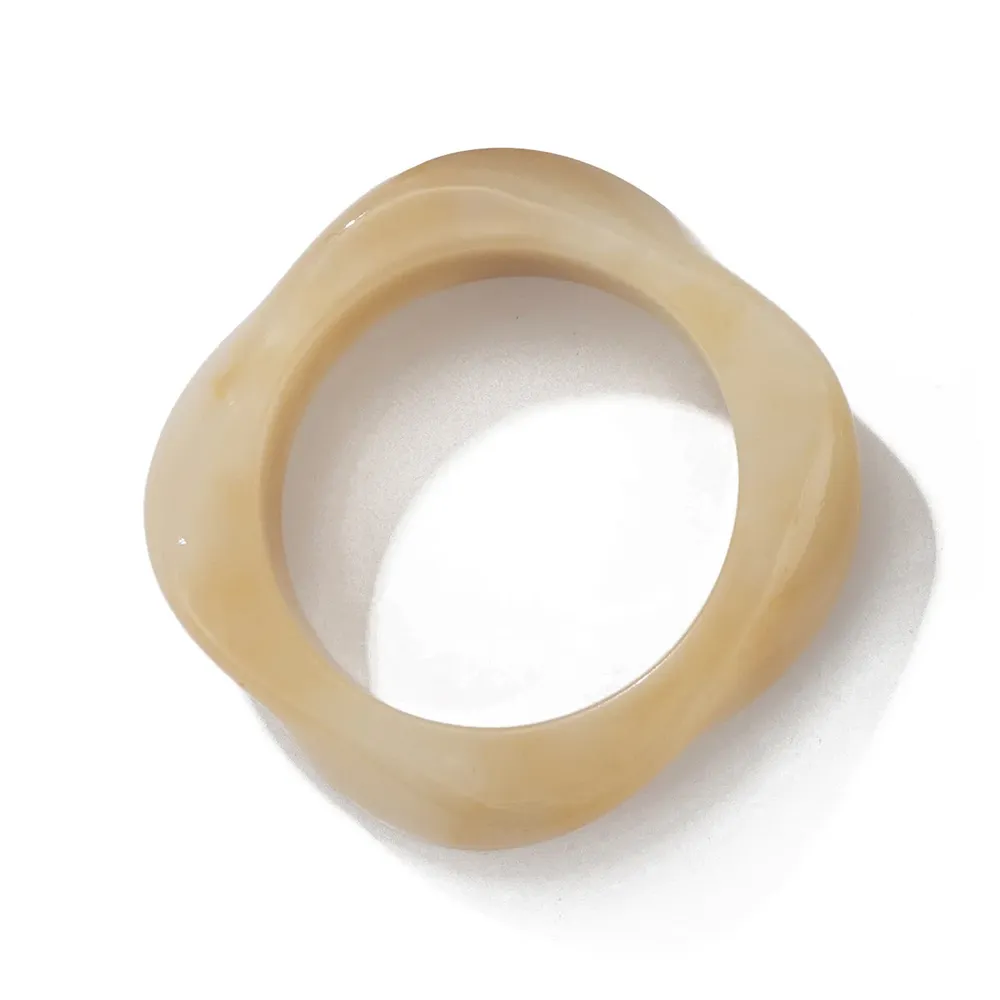 Bracelet résine acrylique punk géométrique pour hommes et femmes