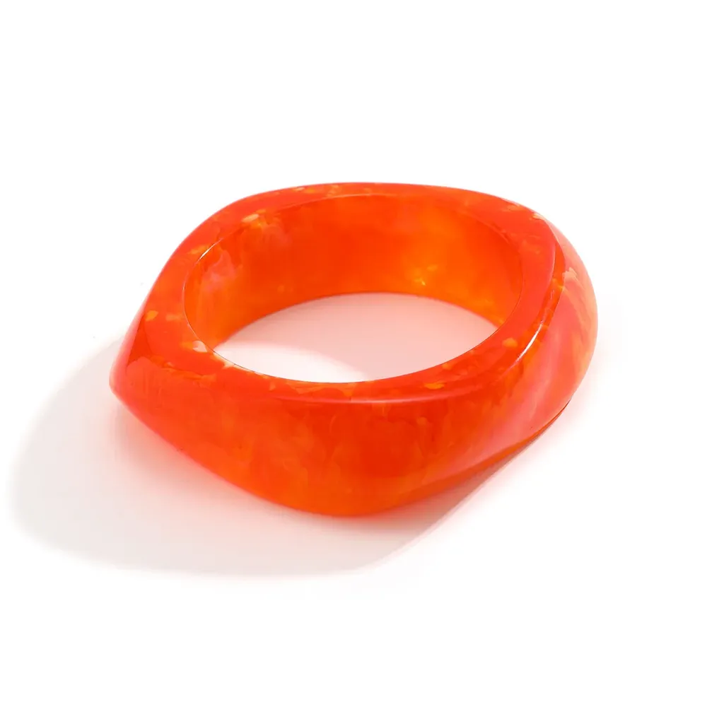 Bracelet résine acrylique punk géométrique pour hommes et femmes