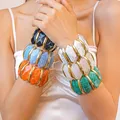 Bracelet résine géométrique losange taché vintage – 2