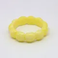 Bracelet résine jaune gras de poulet élastique – 1