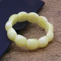 Bracelet résine jaune gras de poulet élastique – 5