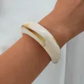 Bracelet résine tie-dye géométrique bohème 3 ou 1 pièce – Couleur du métal OV6625801