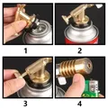 Brûleur à gaz portable en cuivre et laiton – 4