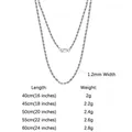 Chaîne corde argent 925 plaqué or 1.2mm à 3.3mm – Gem Color 1.2mm-silver
