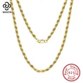 Chaîne corde argent 925 plaqué or 1.2mm à 3.3mm – 2