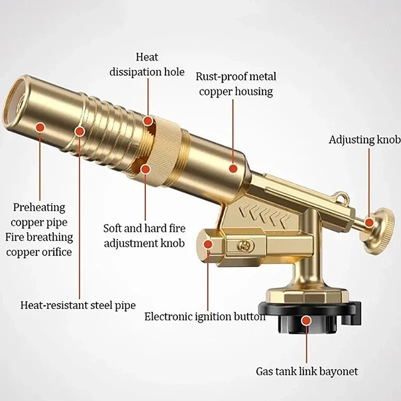 Chalumeau à propane tout bronze pour plomberie