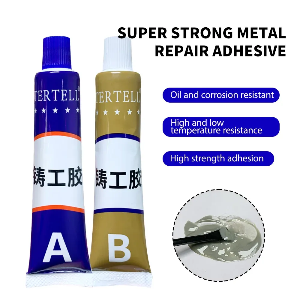Colle époxy AB 20 à 100 g pour métal plastique bois
