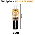 Colle époxy AB 6 ml à 25 ml ultra forte et étanche pour réparations – Couleur 25ML 1PIECE