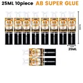 Colle époxy AB 6 ml à 25 ml x2 à x10 réparation rapide pour bois et métal – Couleur 25ML 10PIECES