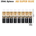 Colle époxy AB 6 ml à 25 ml x2 à x10 réparation rapide pour bois et métal – Couleur 25ML 8PIECES