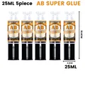 Colle époxy AB 6 ml à 25 ml x2 à x10 réparation rapide pour bois et métal – Couleur 25ML 5PIECES