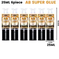 Colle époxy AB 6 ml à 25 ml x2 à x10 réparation rapide pour bois et métal – Couleur 25ML 6PIECES