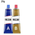 Colle époxy AB haute résistance 20 à 300 g métal plastique – Couleur 20g