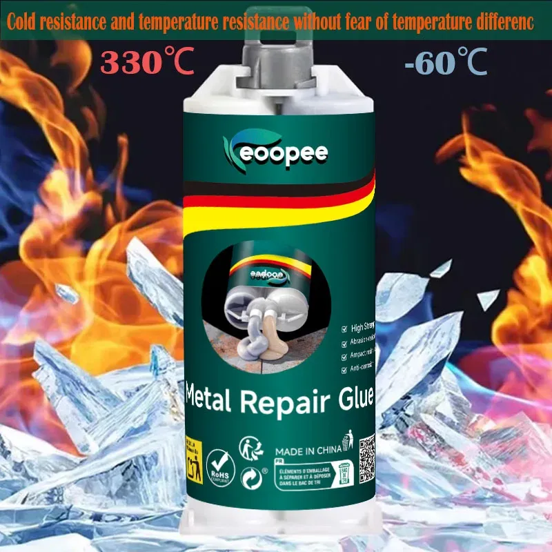 Colle époxy AB haute résistance 20 à 300 g métal plastique