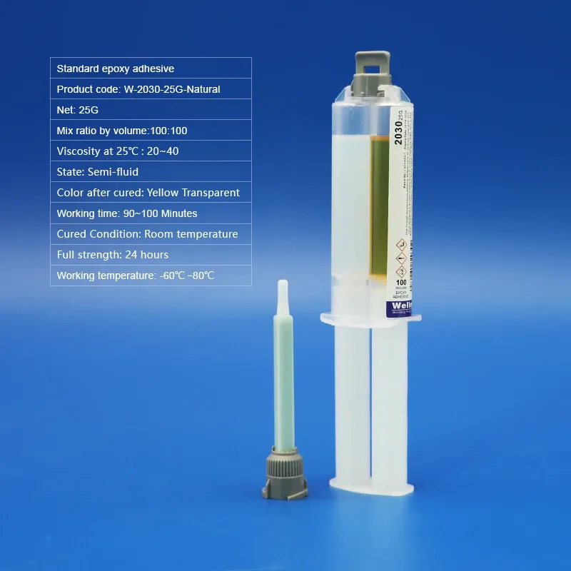 Colle époxy AB jaune 25 g durcissement lent 100 minutes