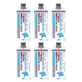 Colle époxy AB transparente 50 ml à durcissement rapide pour multi-supports – Couleur 6PCS