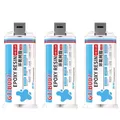 Colle époxy AB transparente 50 ml à durcissement rapide pour multi-supports – Couleur 3PCS