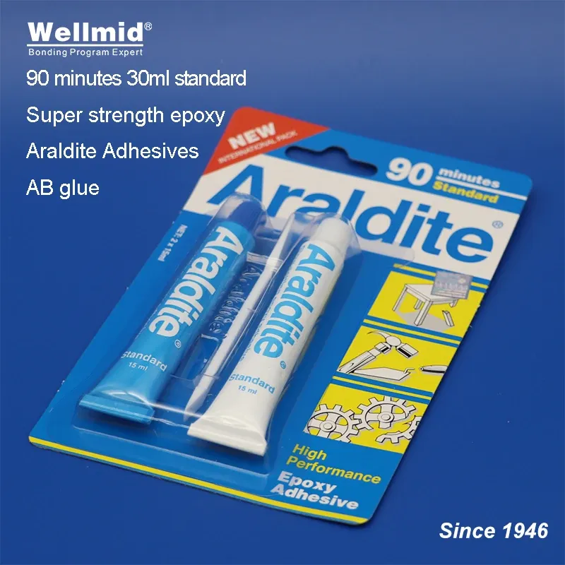 Colle époxy lente multi-usages pour métal bois verre
