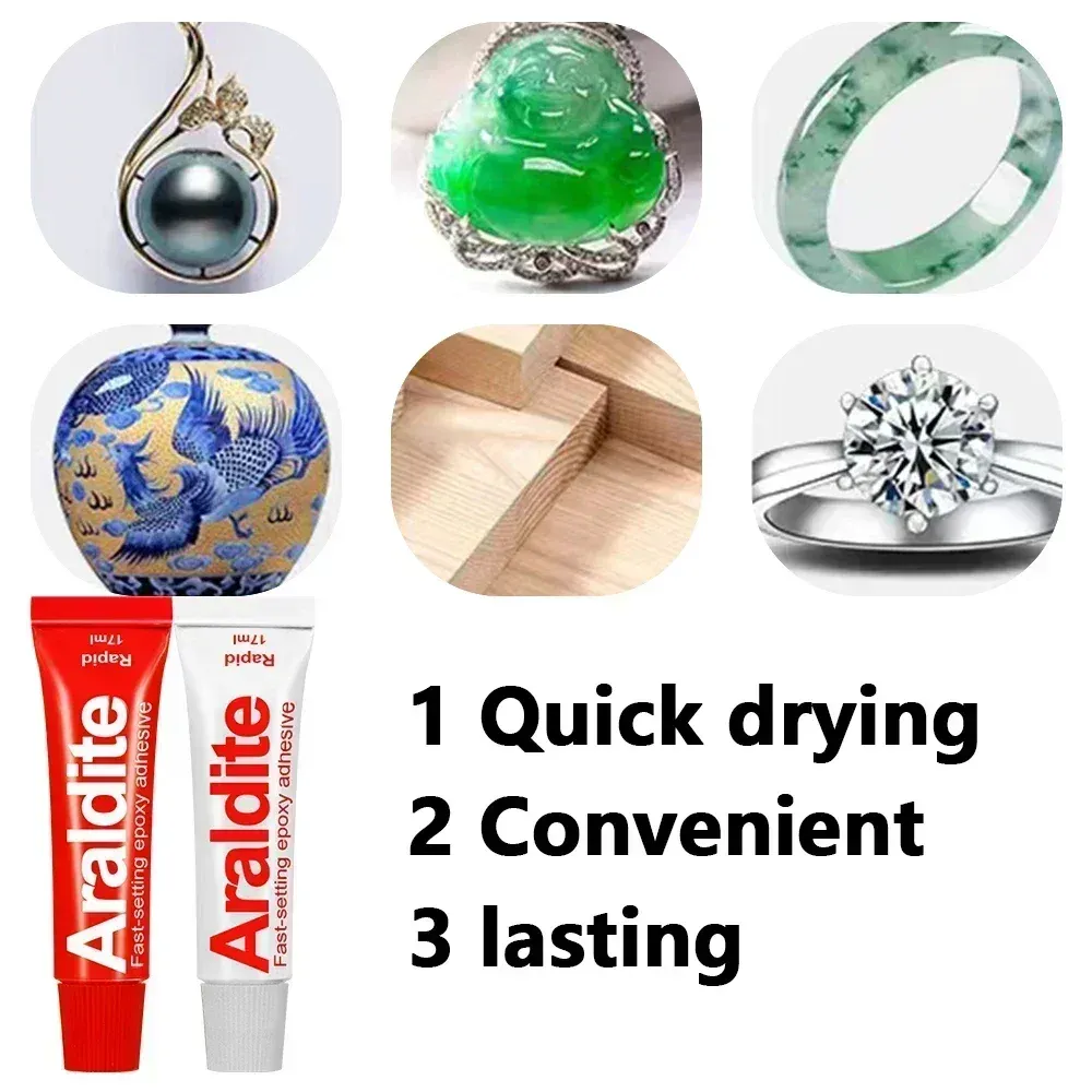 Colle époxy universelle AB pour métal, plastique, bois et bijoux