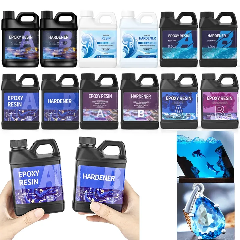 Colle résine époxy 250 ml à 500 ml cristal
