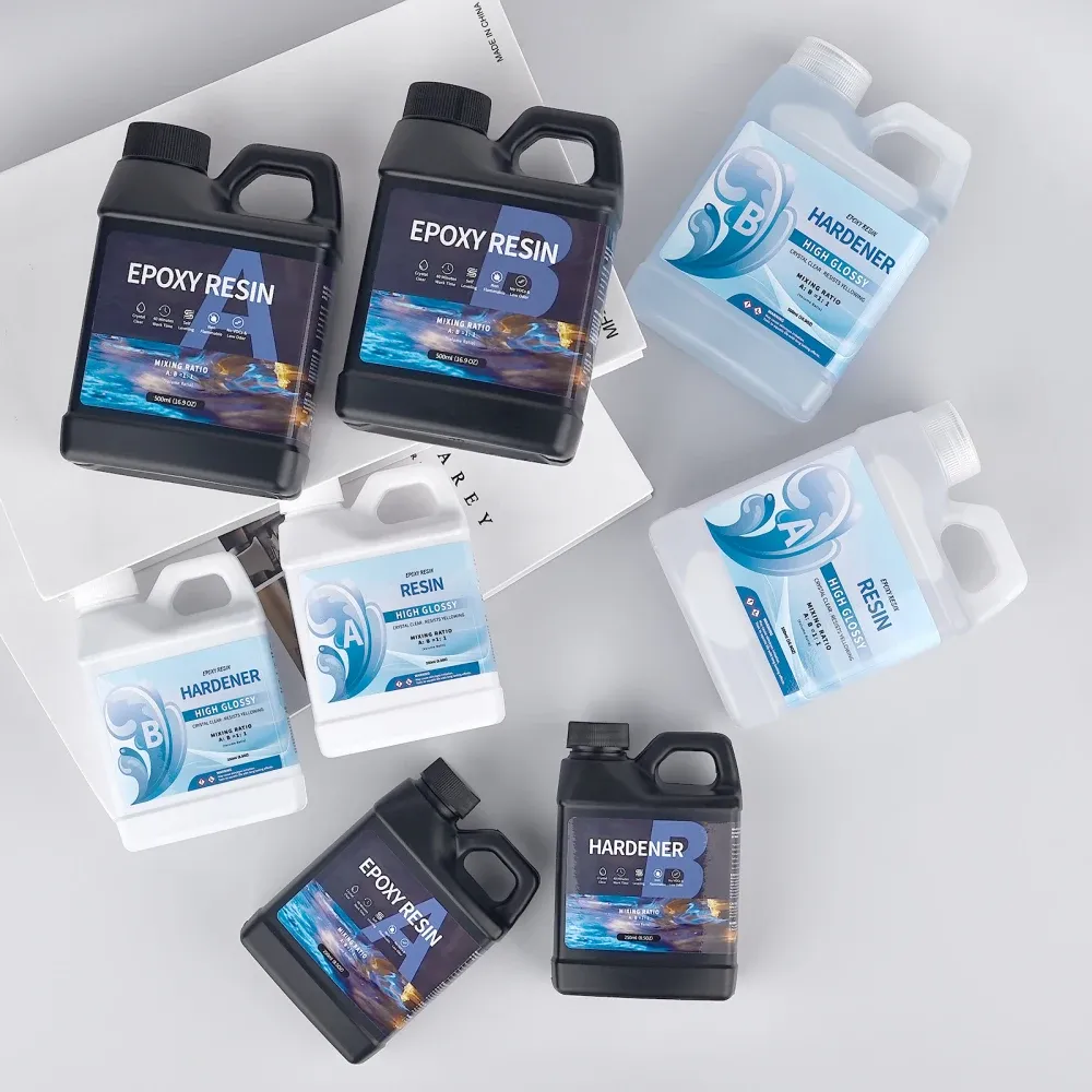 Colle résine époxy 250 ml à 500 ml cristal