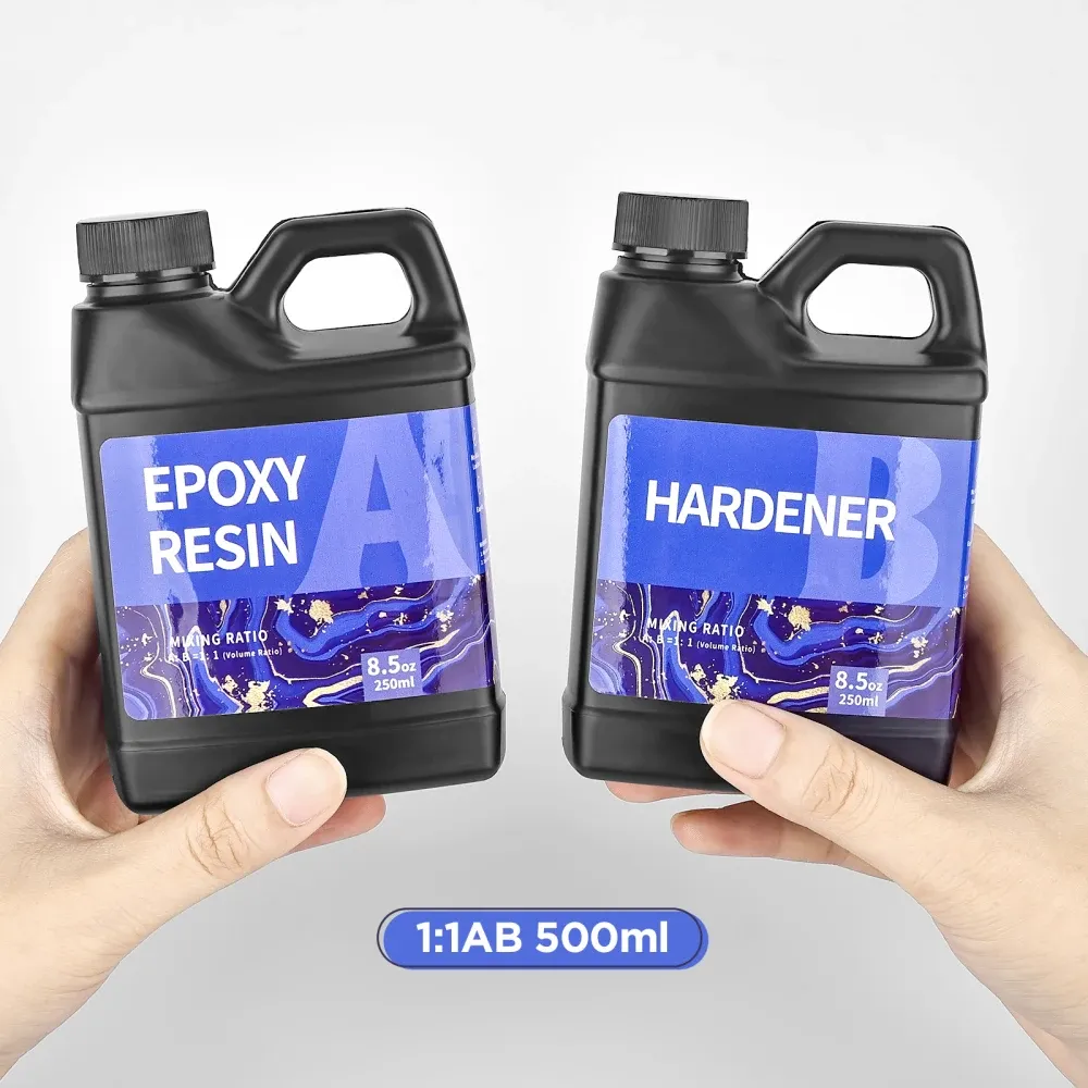 Colle résine époxy 250 ml à 500 ml cristal