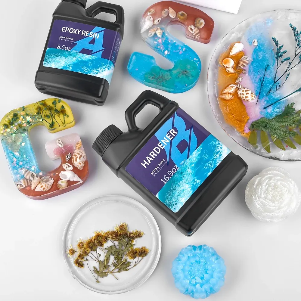 Colle résine époxy 250 ml à 500 ml cristal