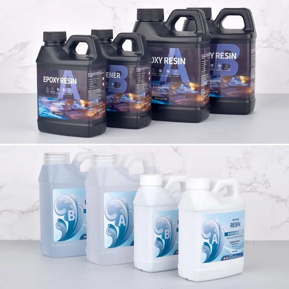 Colle résine époxy 250 ml à 500 ml cristal