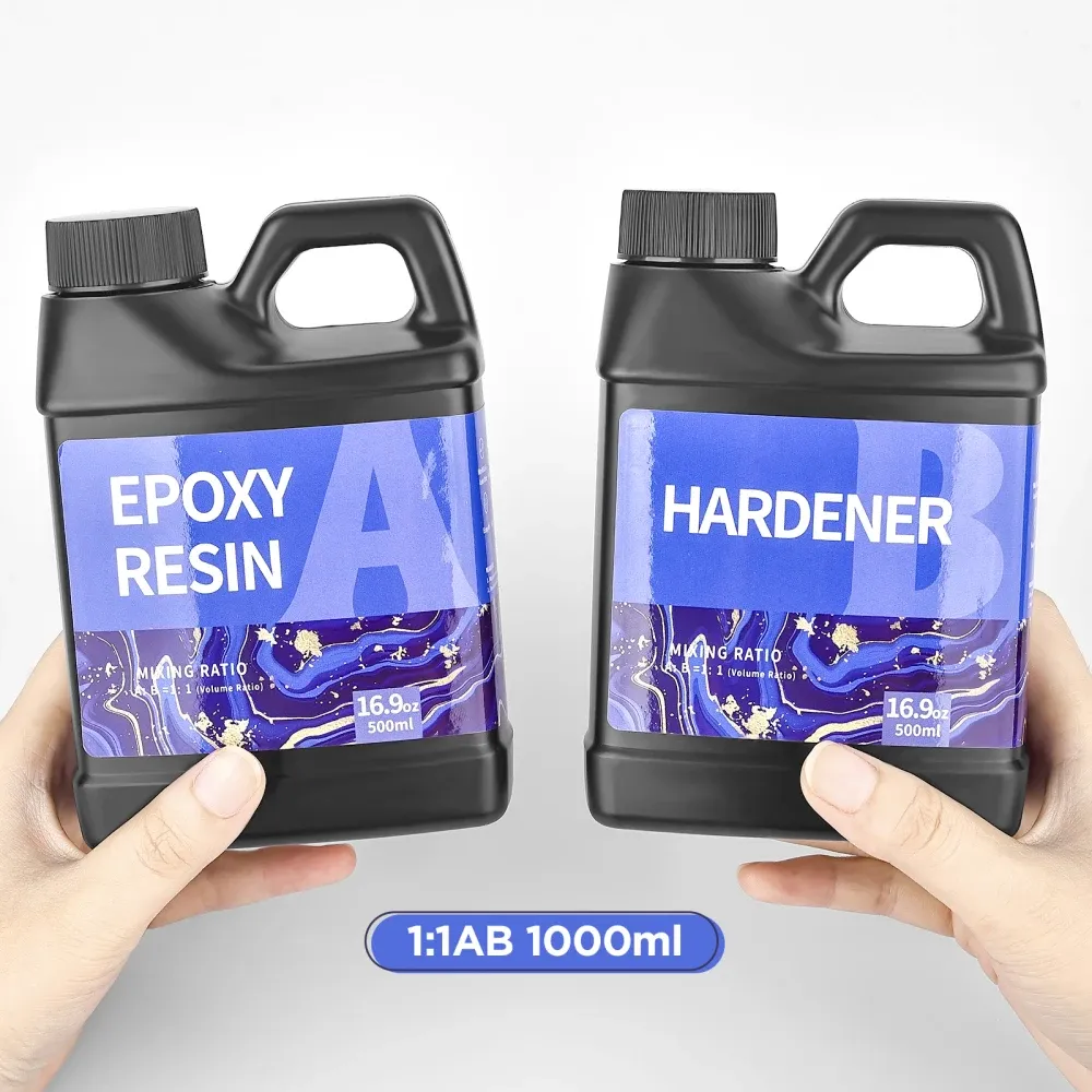 Colle résine époxy 250 ml à 500 ml cristal