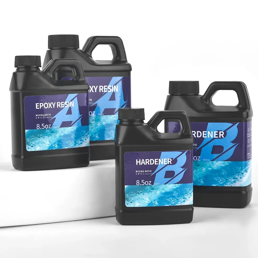 Colle résine époxy 250 ml à 500 ml cristal