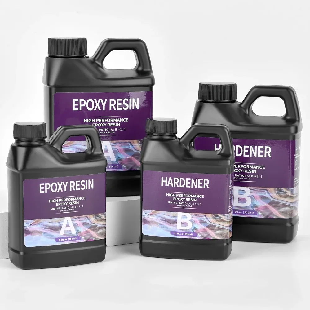 Colle résine époxy 250 ml à 500 ml cristal