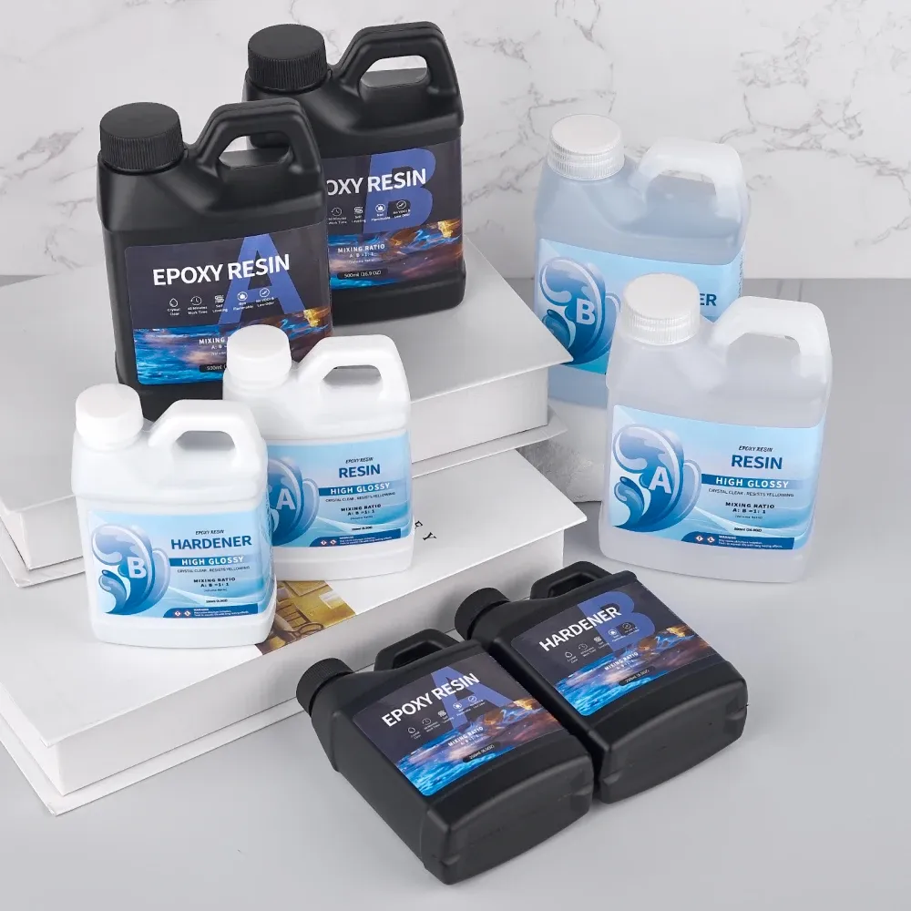 Colle résine époxy 250 ml à 500 ml cristal