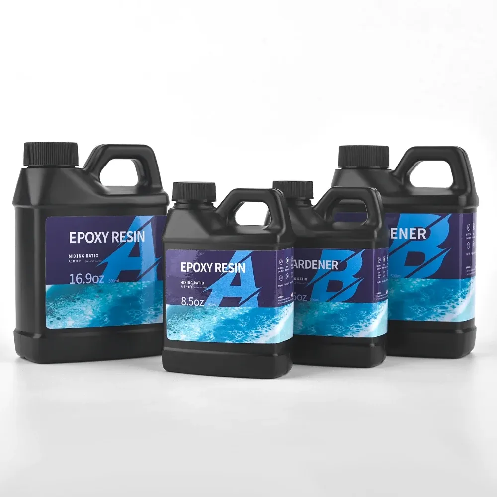 Colle résine époxy 250 ml à 500 ml cristal